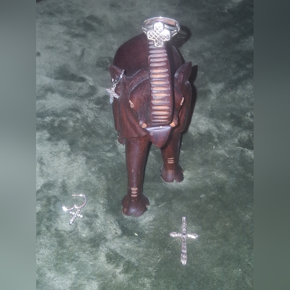 Vintage 3 Piece Sterling Silver Cross Lot